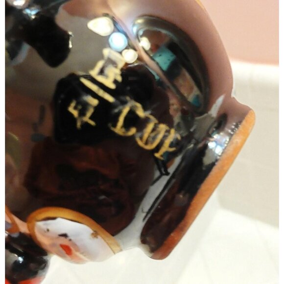 Vintage Thames Redware Clown Face Creamer or Espresso Cup oddity curiosity 1940s - Picture 15 of 16